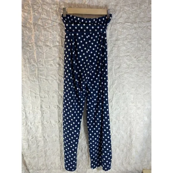 MELISSA PAIGE “on the dot” blue white Pants - Picture 6 of 6
